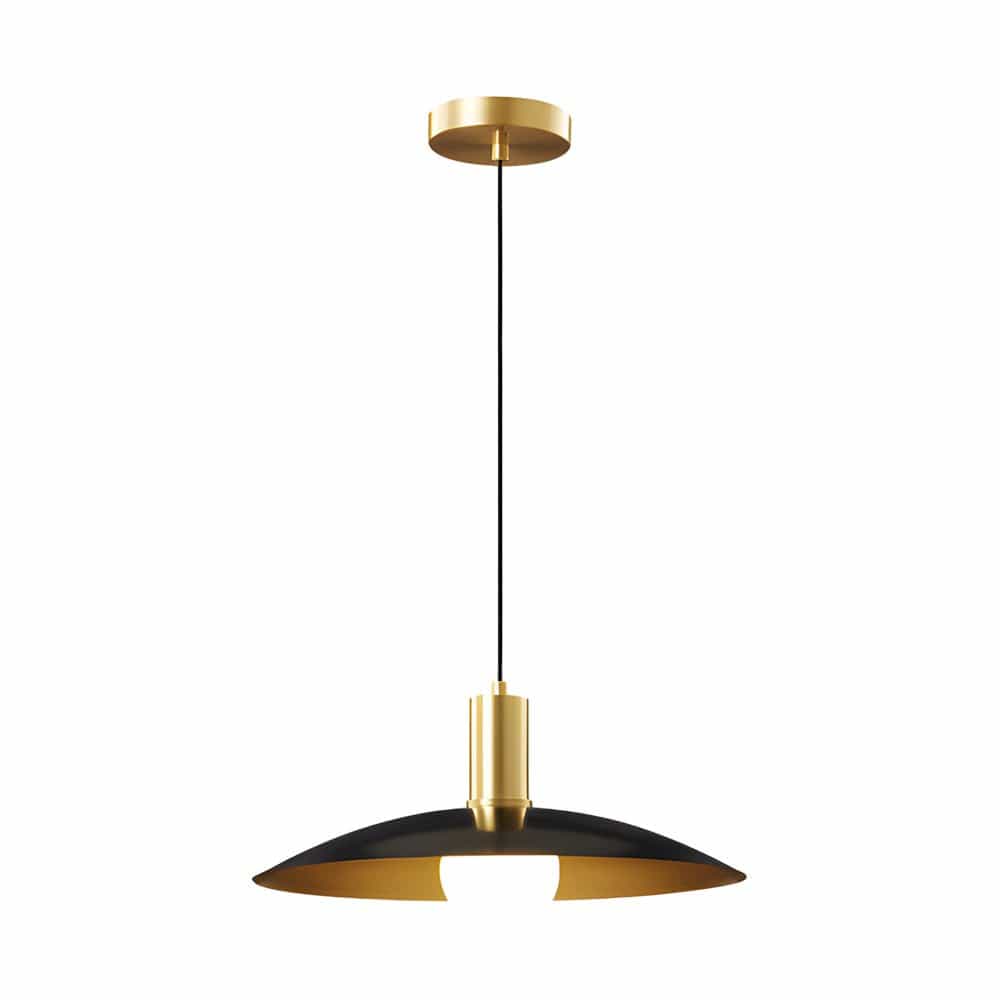 Mid-Century Flared Milky Glass and H65 Copper Pendant Light | NordaLight