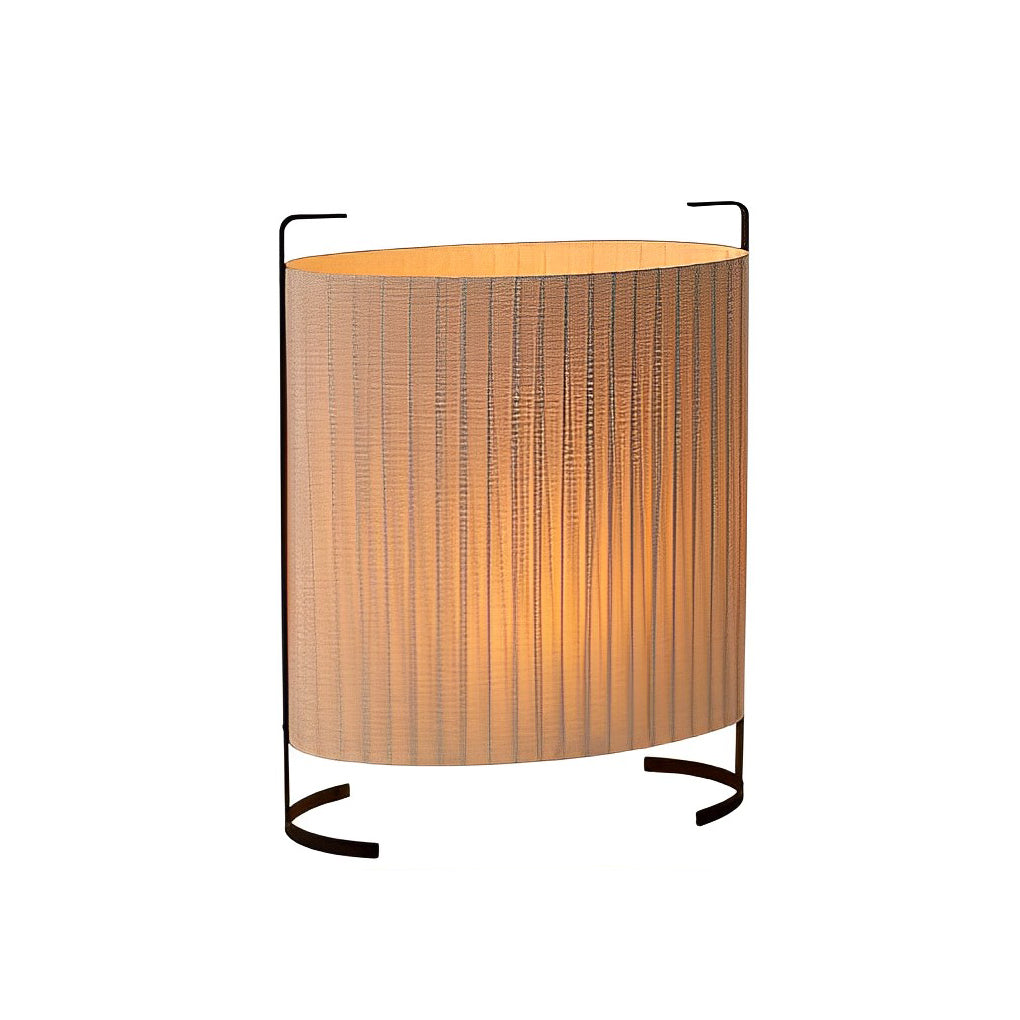 Japanese-Style Fabric Drum LED Outdoor Floor Lamp IP54 Aluminium 12W 3000K
