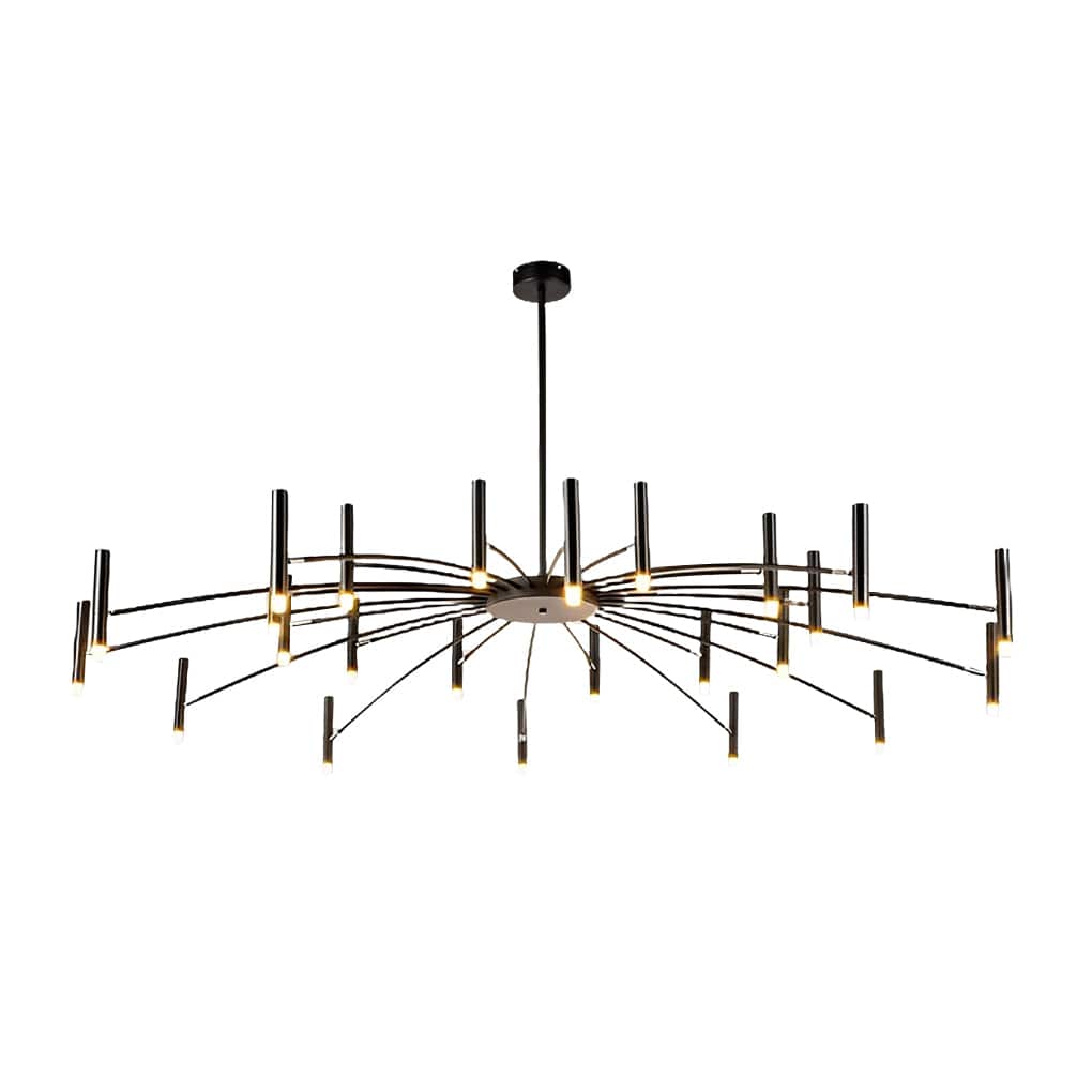 Modern Adjustable Metal LED Chandelier Minimalist Linear Ceiling Light | NordaLight