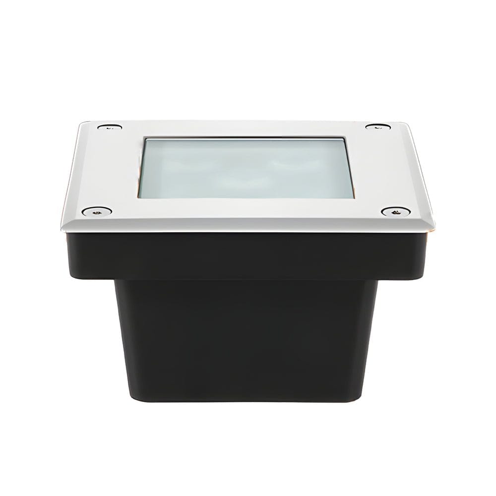 5-Light LED Modern Square In-Ground Well Lights Step Deck Lighting with Light Sensor for Pathways | NordaLight