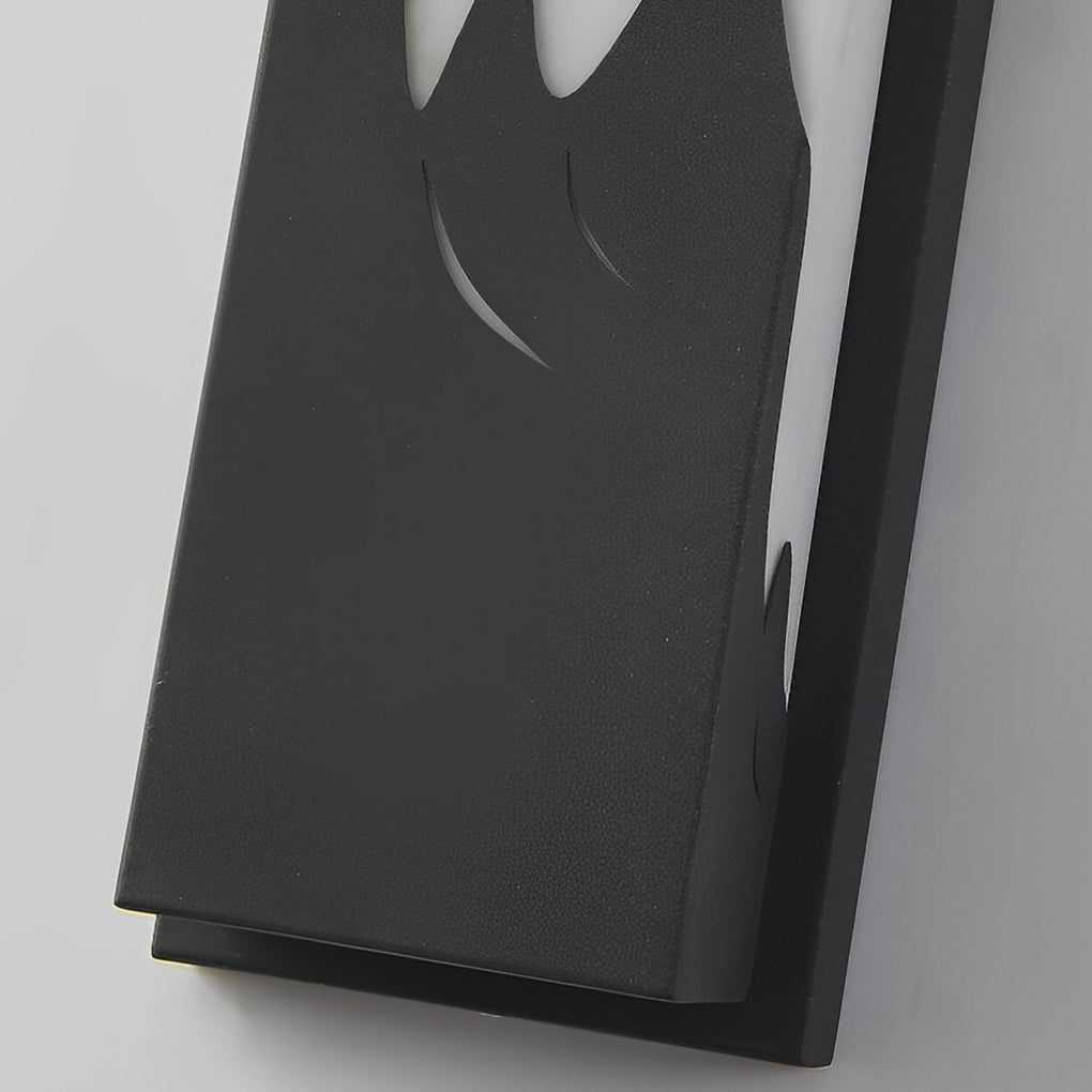 Modern LED Outdoor Wall Sconce Stainless Steel Imitation Marble Mountain Scenery IP65 3000K 2 Sizes
