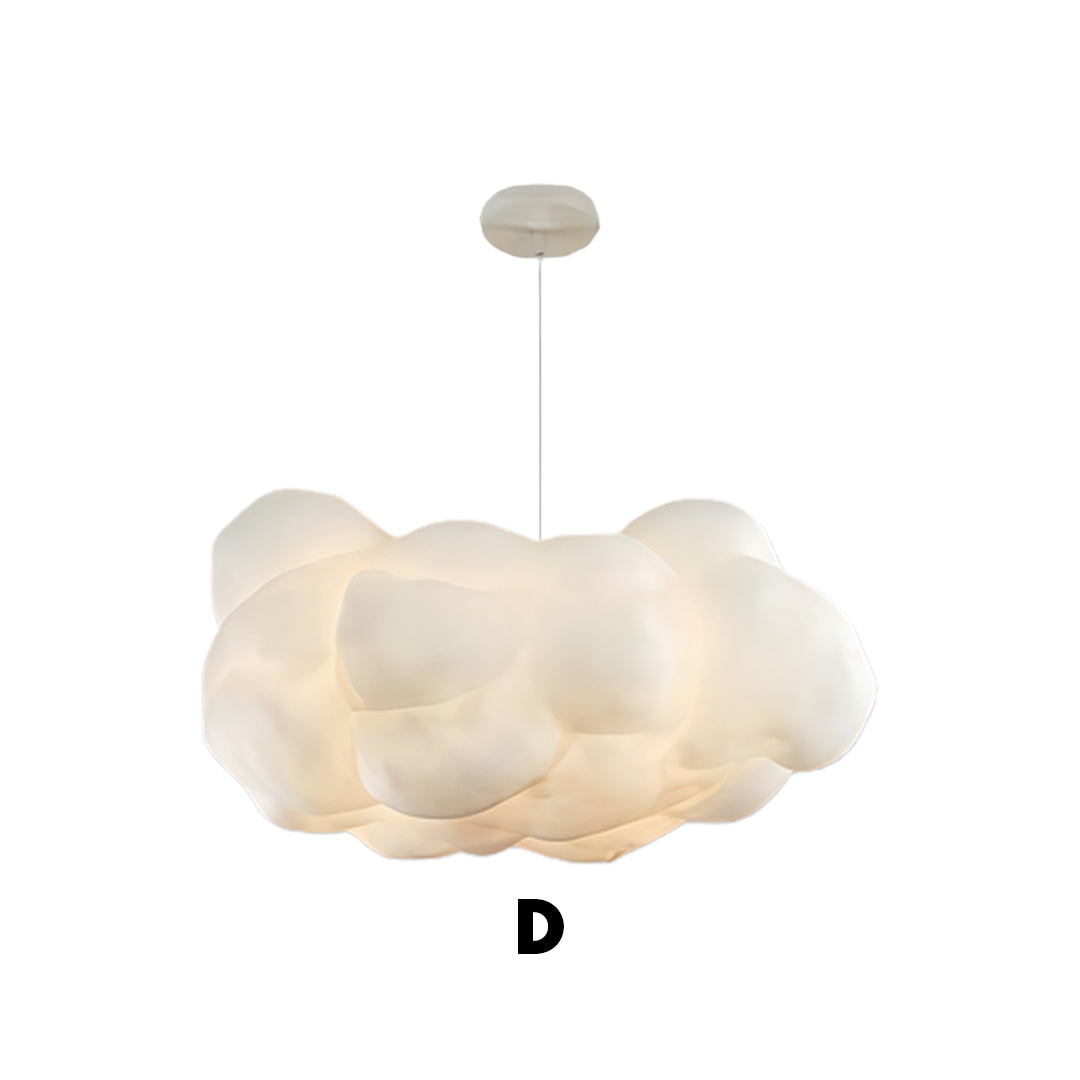3D Cloud Fabric Pendant Light E26/E27 LED 2800LM 3000K White Pastel 7 Sizes Indoor