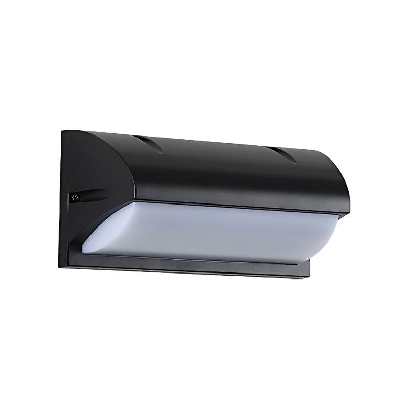 Modern LED Outdoor Wall Sconce IP65 Waterproof Black 10 Inch