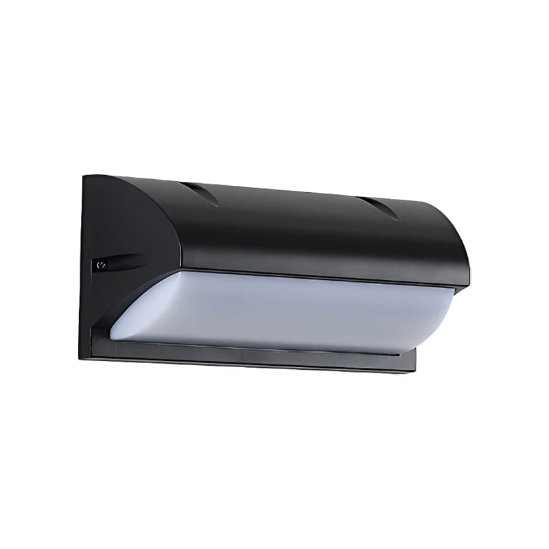 Modern LED Outdoor Wall Sconce IP65 Waterproof Black 10 Inch | NordaLight