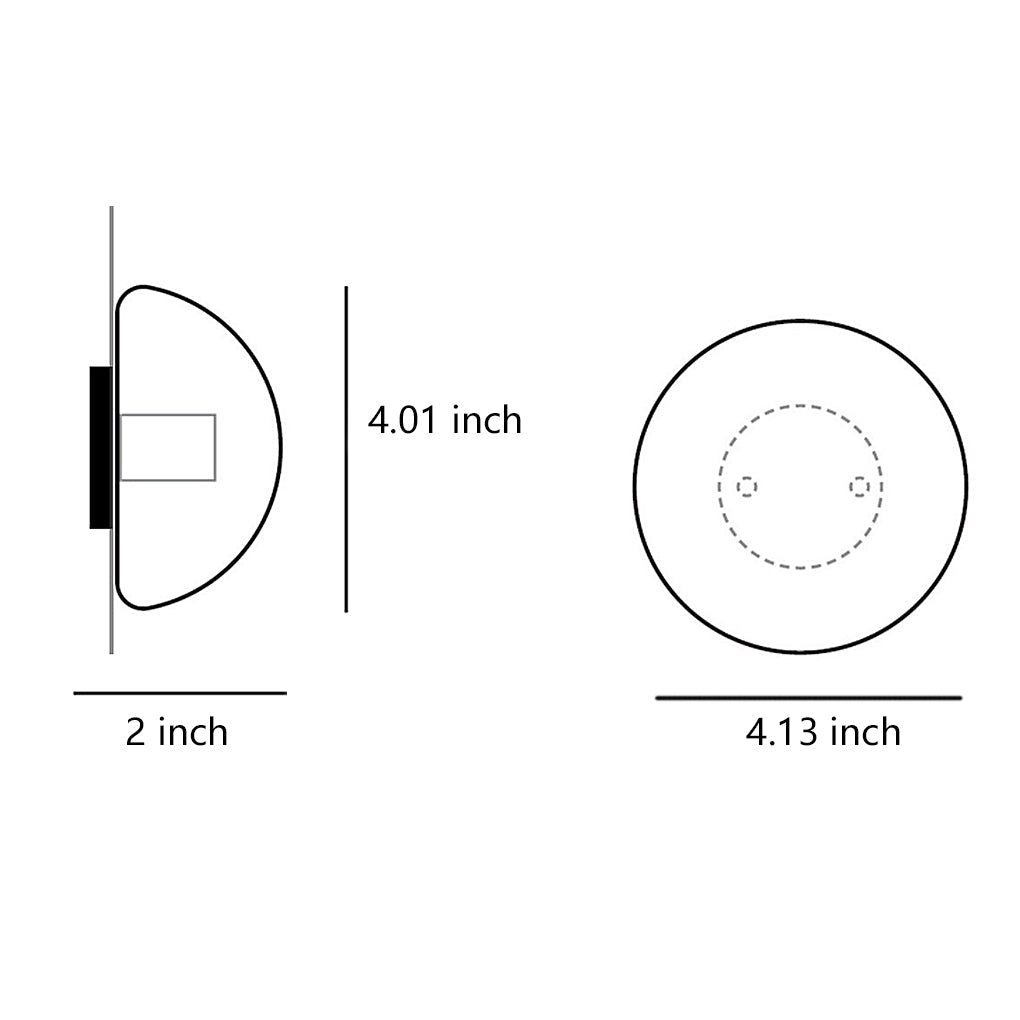 Rustic Transparent Glass Outdoor Wall Sconce Bowl LED 3200K IP54