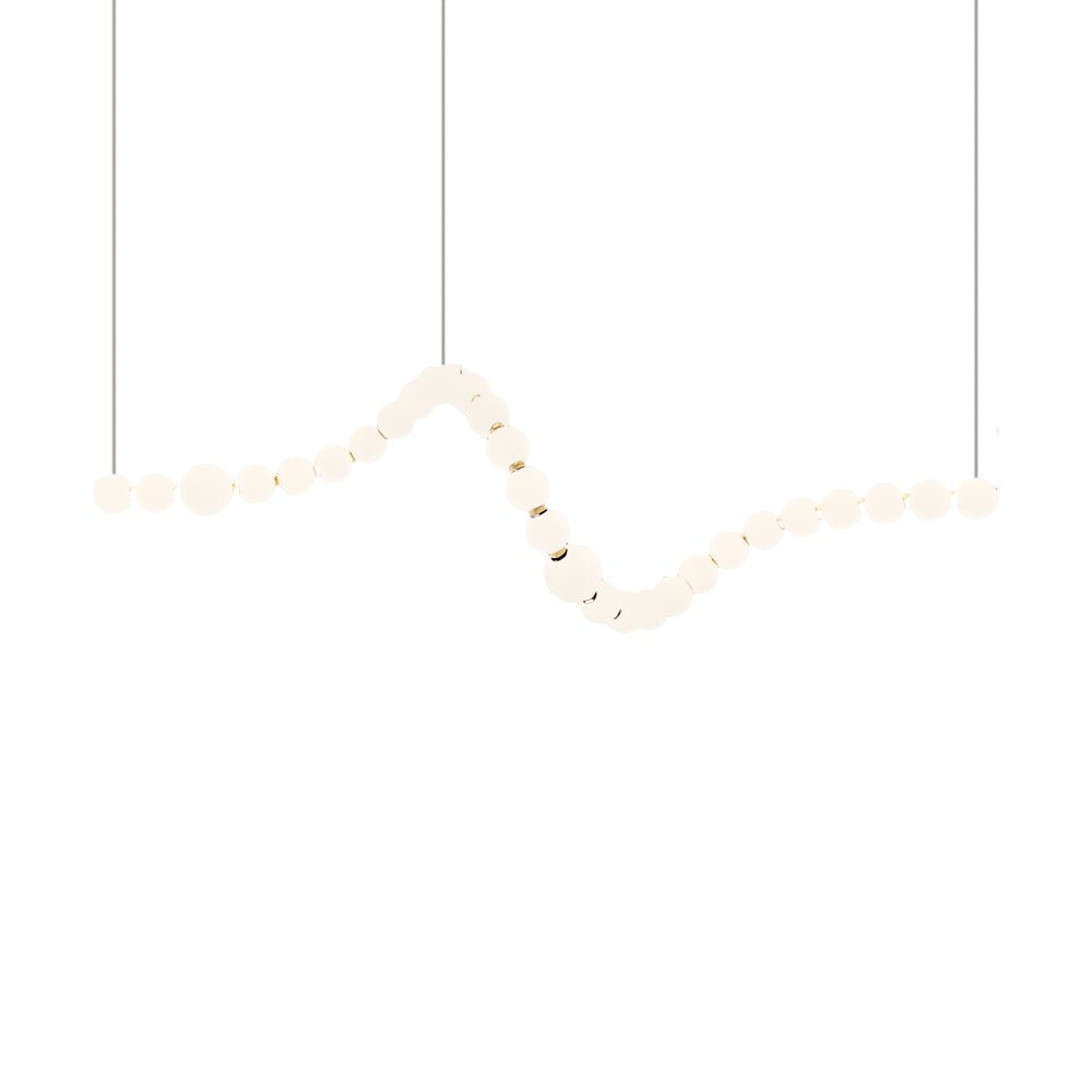 Pearl Necklace Chandelier Acrylic Ball LED Italian Style 3000K 4500K Warm White