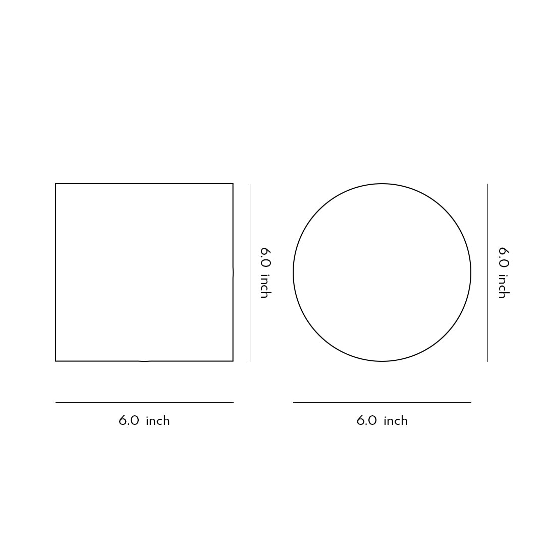 Modern Outdoor Disc Wall Light LED Frosted Round Square Gray Black