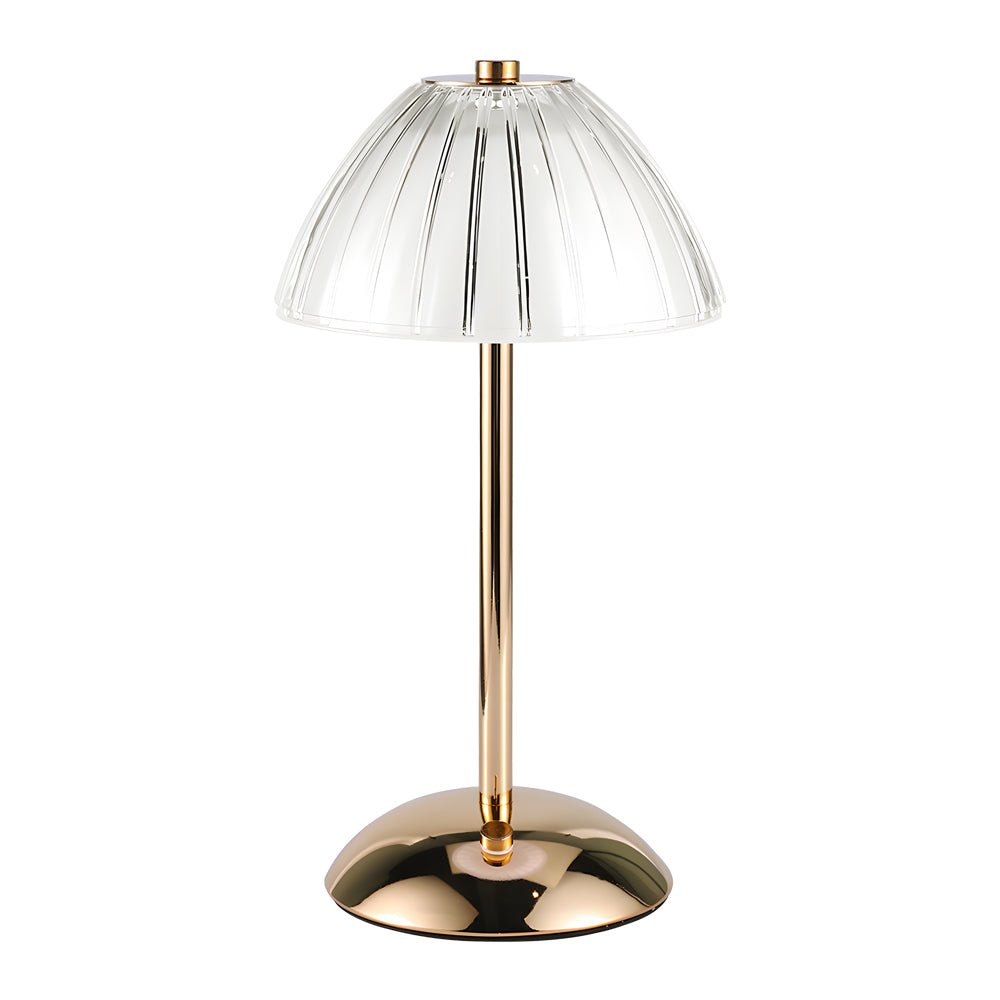 Brushed Brass Dome Table Lamp Cordless Touch Dimming Three Colour Temps