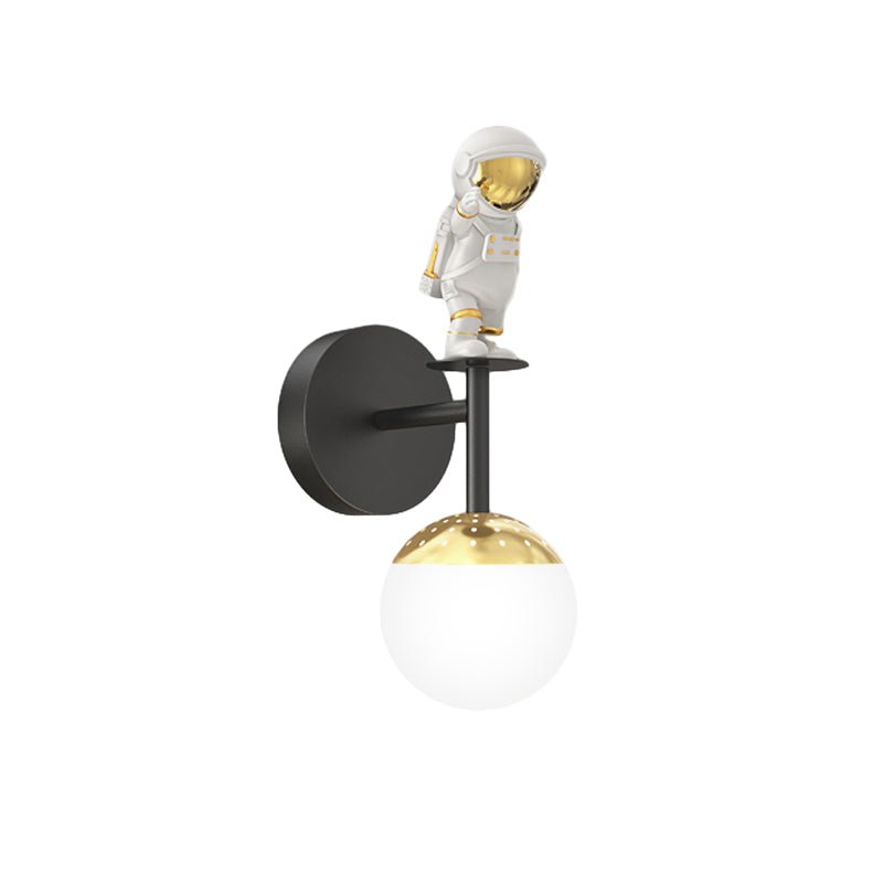 Modern Astronaut Wall Sconce – 3-Step Dimmable LED Indoor Wall Light