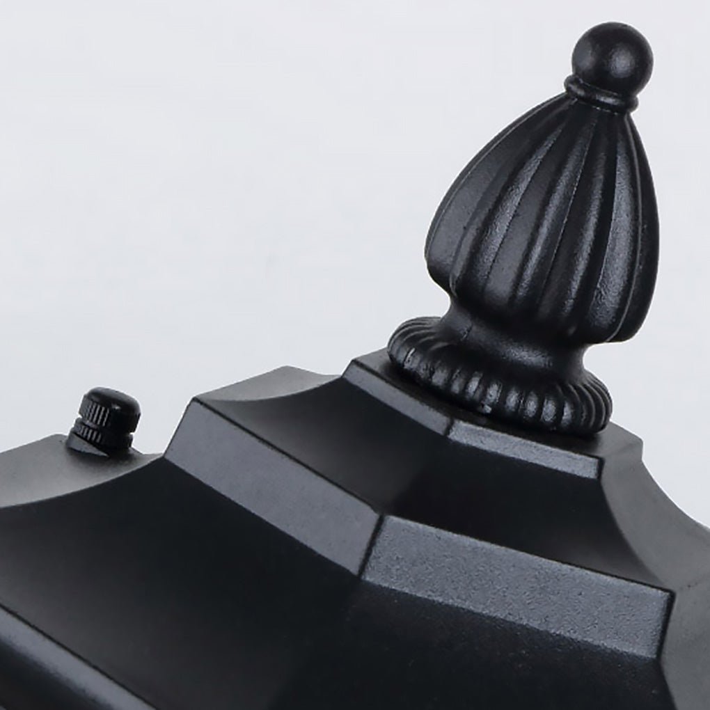Traditional Asian Inspired Pathway Light Rhombus Lantern Frosted Glass Aluminum IP65 Villa Courtyard