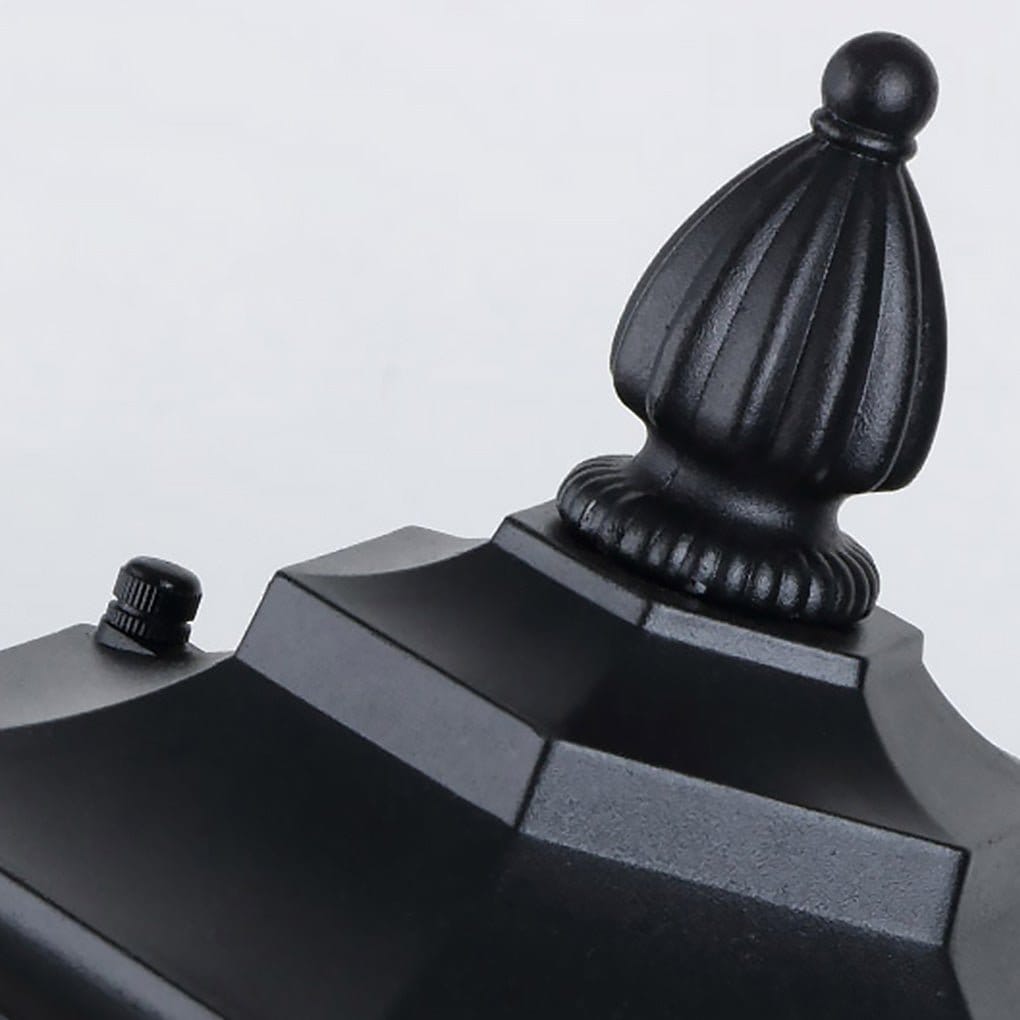 Traditional Asian Inspired Pathway Light Rhombus Lantern Frosted Glass Aluminum IP65 Villa Courtyard | NordaLight