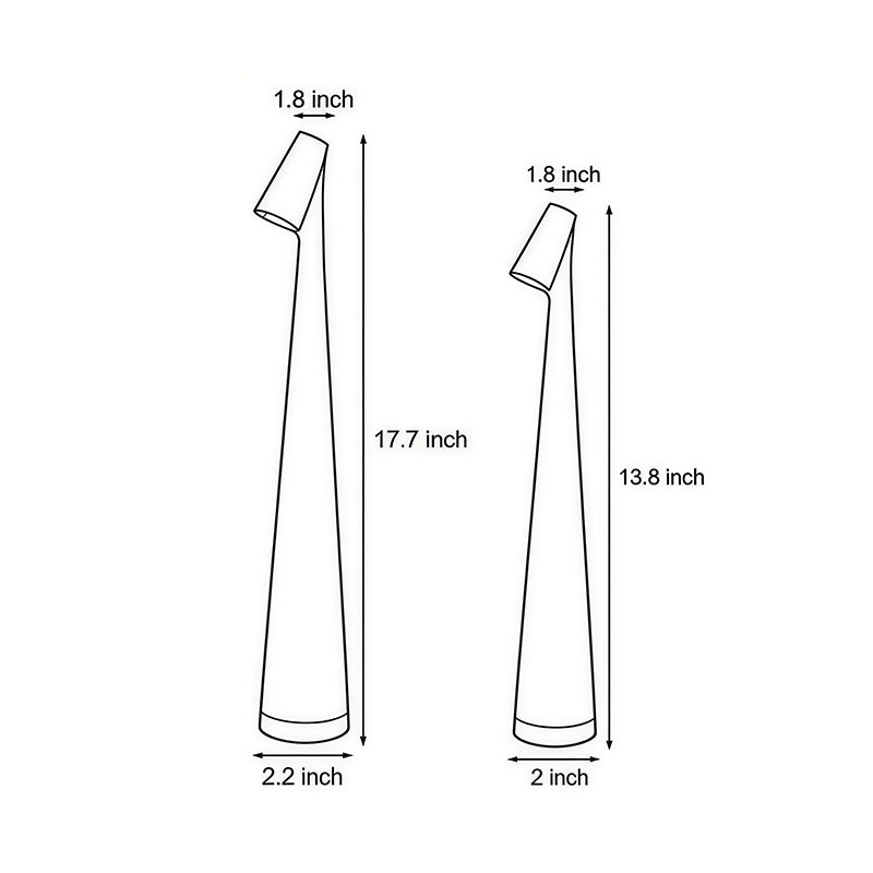 Cone Table Lamp Matte Aluminium Wireless Stepless Dimming Five Colours