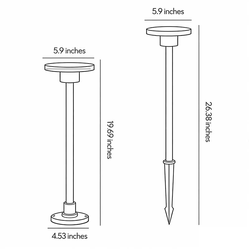 LED Bollard Path Lights Waterproof Outdoor Landscape Light | NordaLight