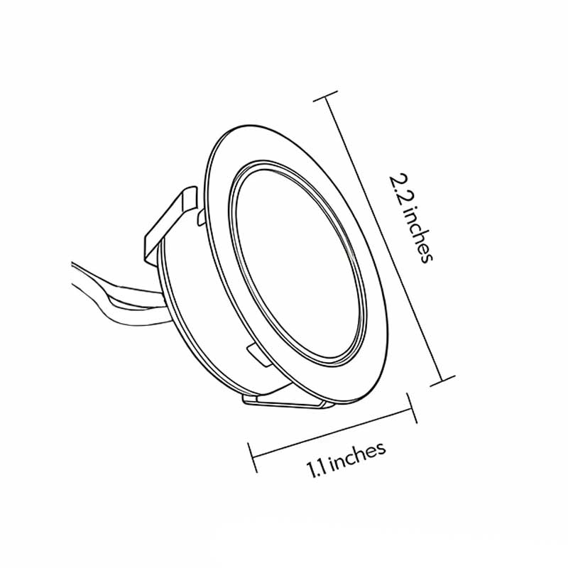 Hardwired LED Recessed In-Ground Well Light 1.5W White Stainless Steel IP67 Flush Mount Deck Step Walkway 3000K or 4500K