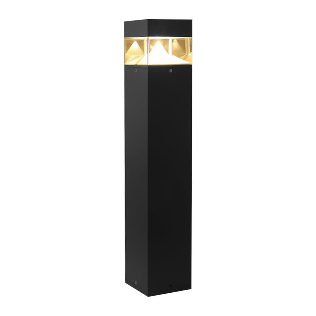 Minimalist COB LED Bollard Light Round Square Aluminum Glass Outdoor Landscape IP54 | NordaLight