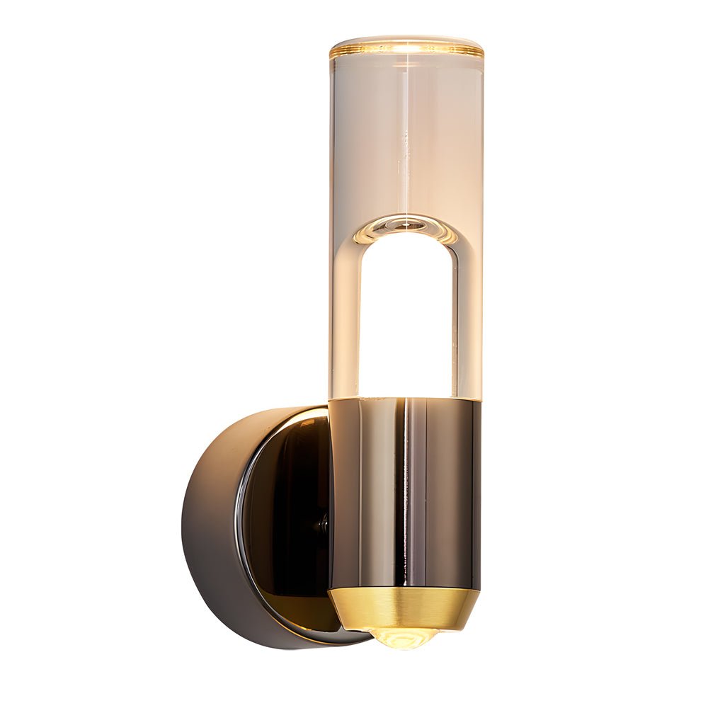 Modern Acrylic LED Wall Sconce Dimmable 3CCT Hardwired Bedroom Hallway Gold Black