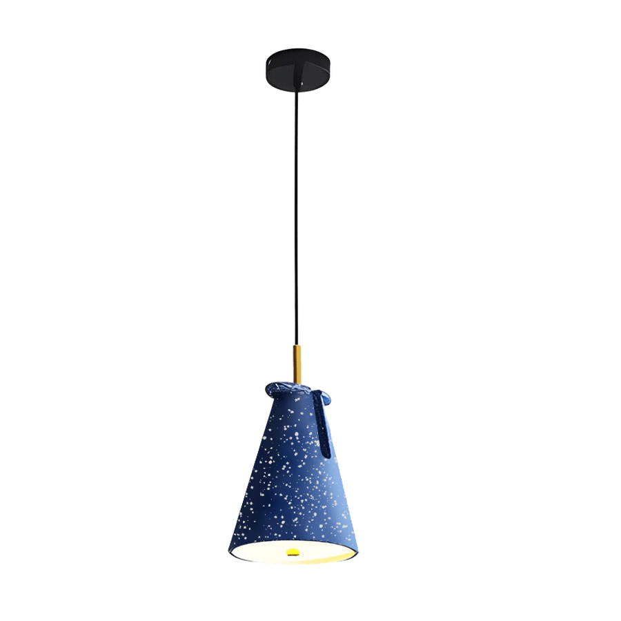 Nordic Tapered Resin Cone Pendant Light with 90-Degree Adjustable Head