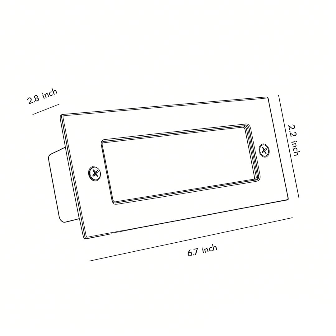 Recessed LED Outdoor Brick Step Light Stainless Steel Tempered Glass Dual Style Dual CCT IP65 | NordaLight