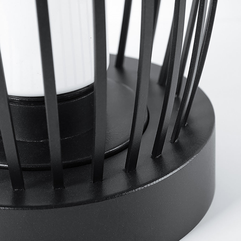 Industrial Caged Bottle Stainless Steel LED Outdoor Floor Lantern IP54 3000K
