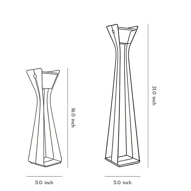 Modern Stainless Steel Tempered Glass Path Light IP54 Solar/Hardwired 3000K 2 Heights | NordaLight