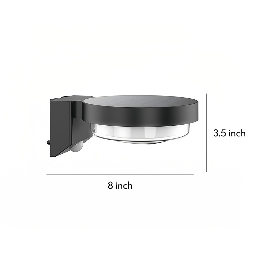 Solar LED Outdoor Wall Light Motion Sensor IP44 Black 3000K / 6000K