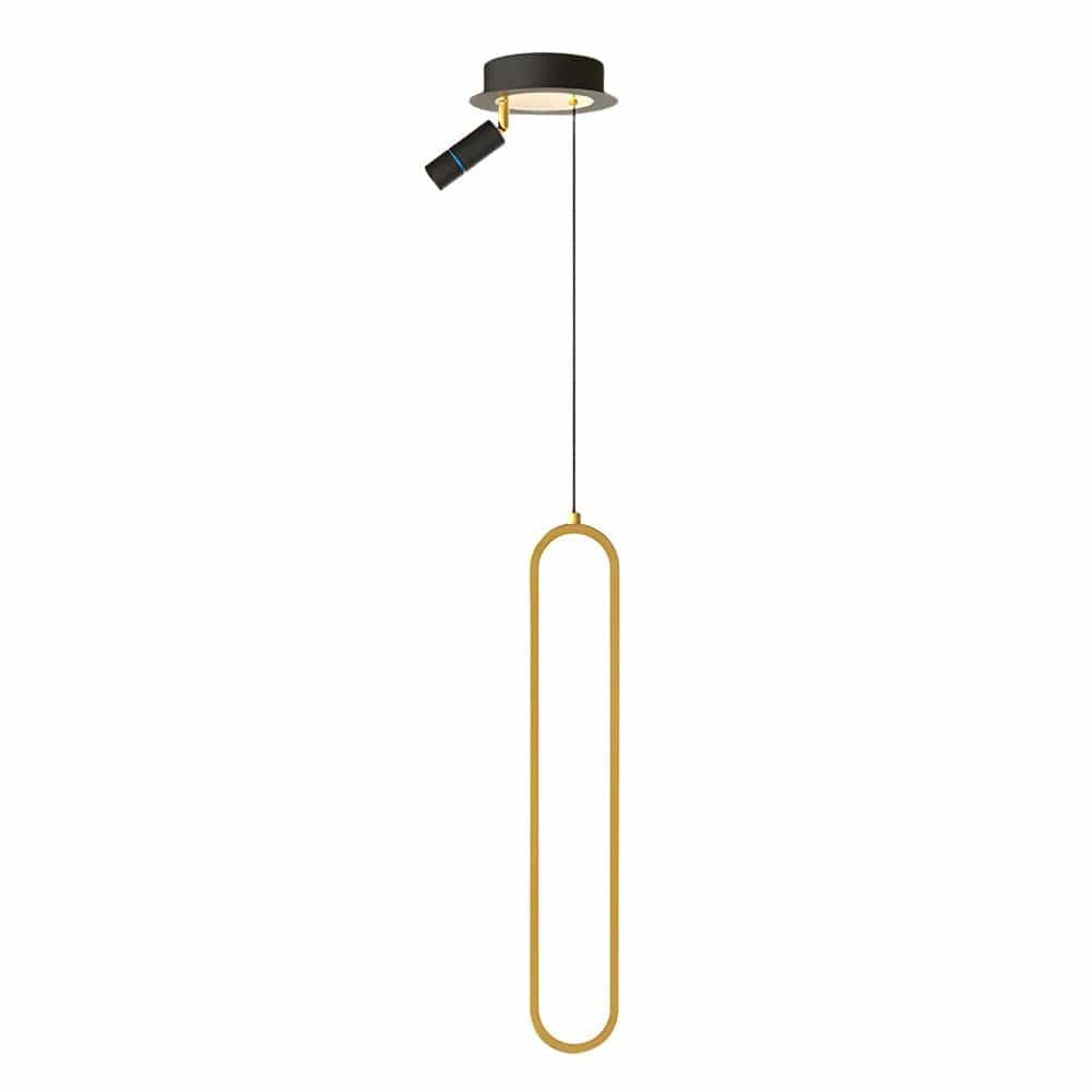 Oval Aluminum Tube Pendant Light with Optional Spotlight and 3-Step Colour Temperature in Three Heights | NordaLight