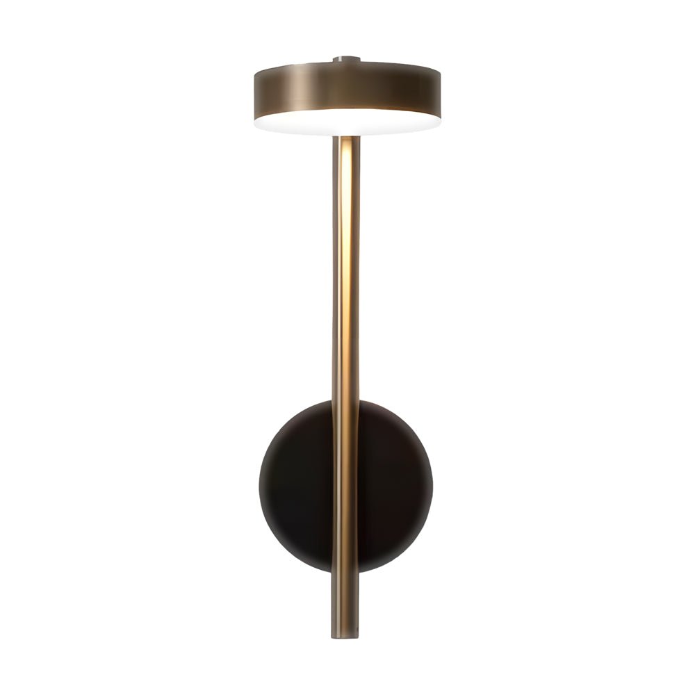 Adjustable Round LED Wall Sconce Aluminum Nordic Minimalist Black Gold Bedroom Hallway