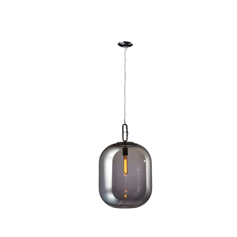 Industrial Glass Can Pendant Light for Bedroom Living Room and Dining Room | NordaLight