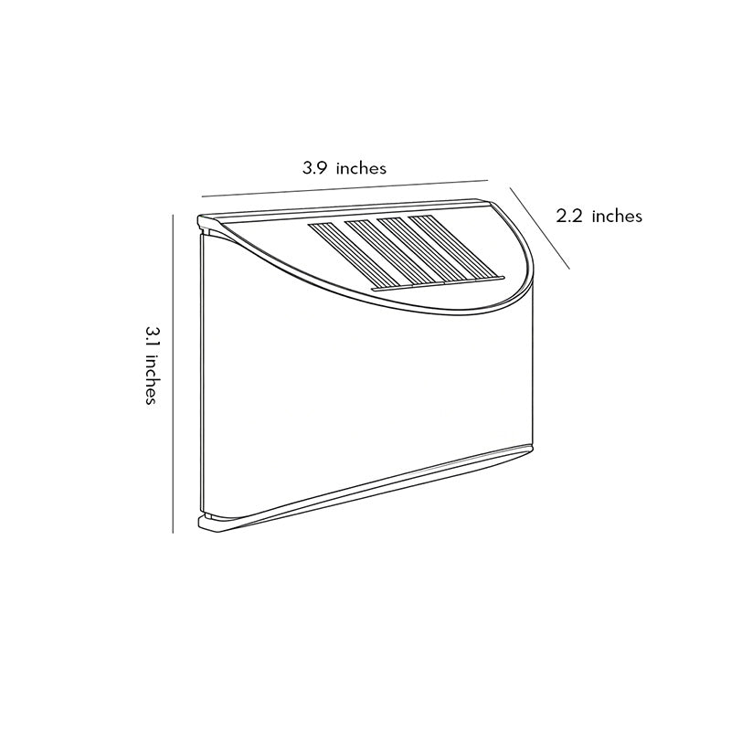 Outdoor Wall Sconce Stainless Steel Silver LED Warm White or Daylight