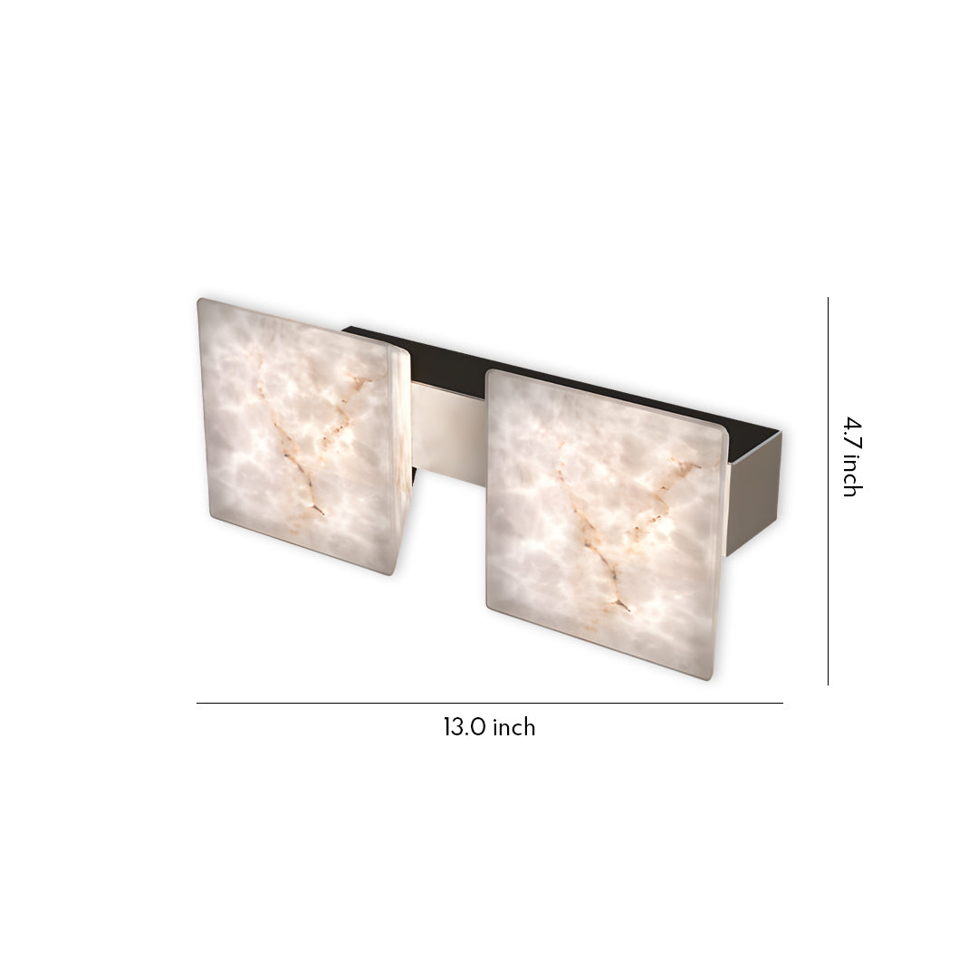 Modern Marble Stone Wall Sconce – Mid-Century Aluminum LED Wall Light
