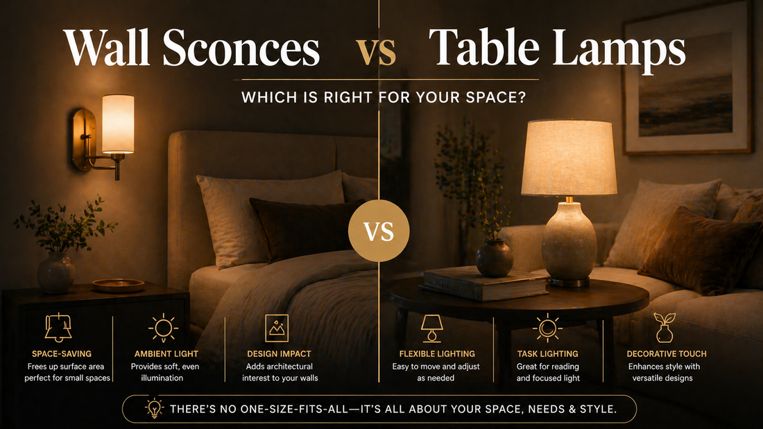 Wall Sconces vs Table Lamps: Which Is Right for Your Space? | Nordalight