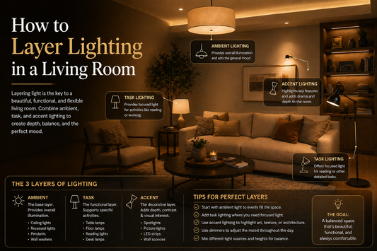How to Layer Lighting in a Living Room — With Examples | Nordalight