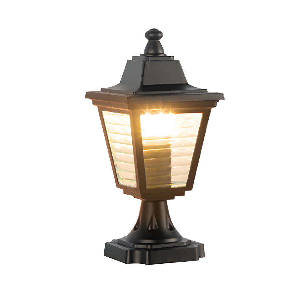 European Style Outdoor Landscape Light Black Aluminum PC Shade IP54 Lawn Lamp or Wall Lamp 3 Sizes