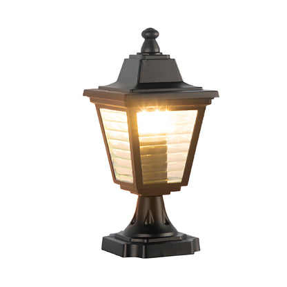 European Style Outdoor Landscape Light Black Aluminum PC Shade IP54 Lawn Lamp or Wall Lamp 3 Sizes
