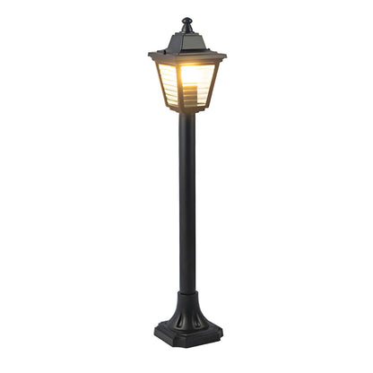 European Style Outdoor Landscape Light Black Aluminum PC Shade IP54 Lawn Lamp or Wall Lamp 3 Sizes