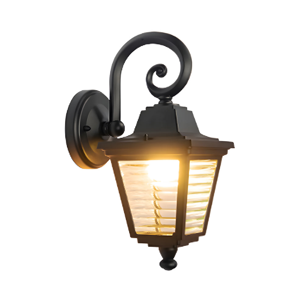 European Style Outdoor Landscape Light Black Aluminum PC Shade IP54 Lawn Lamp or Wall Lamp 3 Sizes