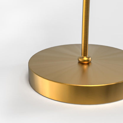 Modern Table Lamp Gooseneck Flexible Neck Linen Cone Shade Gold Copper E26 E27 Desk Bedside Home Office 21 Inch