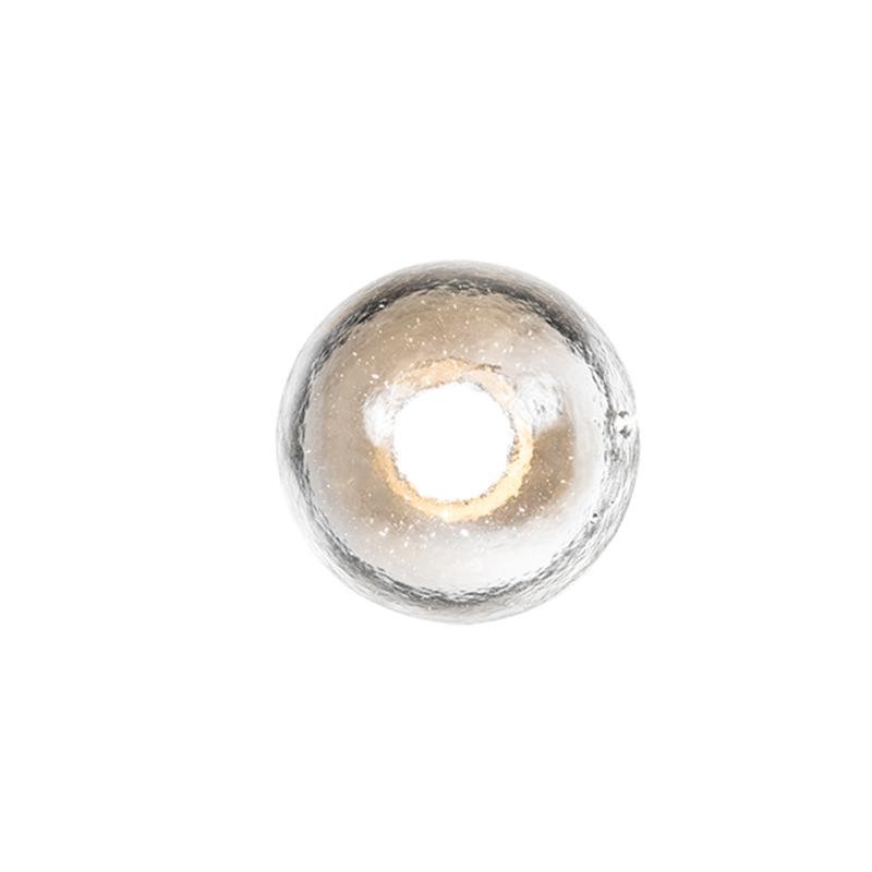 Rustic Transparent Glass Outdoor Wall Sconce Bowl LED 3200K IP54