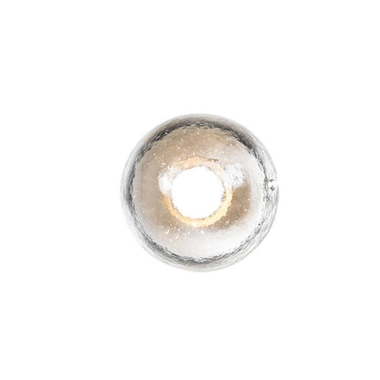 Rustic Transparent Glass Outdoor Wall Sconce Bowl LED 3200K IP54