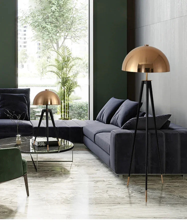 Mushroom Floor Lamp Luxury Tripod Bedside Floor Lamp