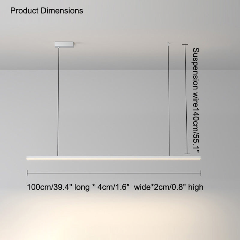 Modern Linear LED Pendant Light – Kitchen Island & Dining Bar Fixture