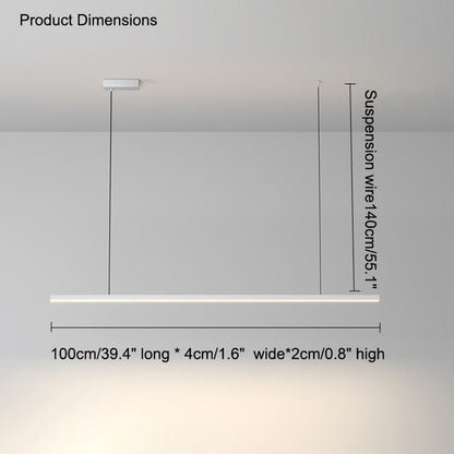 Modern Linear LED Pendant Light – Kitchen Island & Dining Bar Fixture