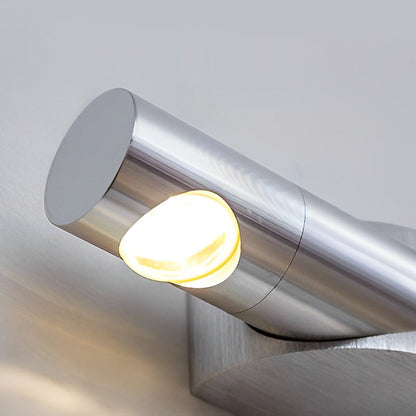 Adjustable Up Down LED Wall Washer Lamp Modern Cylindrical Staircase Hallway Living Room Black Silver
