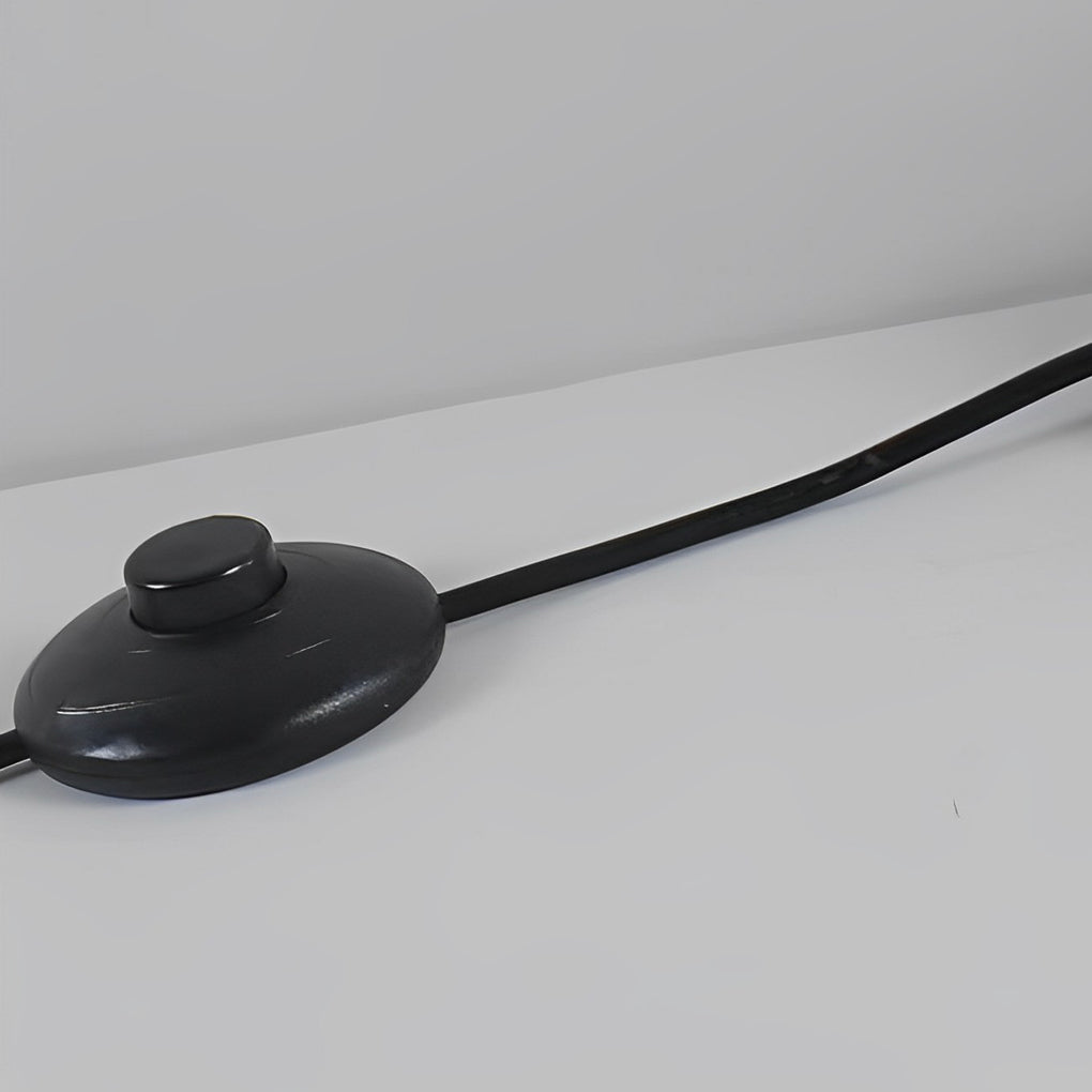 Modern Floor Lamp LED Oval Sculptural Acrylic Metal Warm White 3000K Foot Switch Black Gold Living Room Bedside 53 Inch