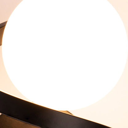 Curved Metal LED Wall Sconce G9 Iron Glass 3000K/6000K Nordic Modern Bedside Black Gold 7.87''