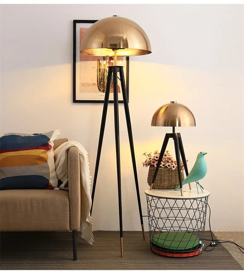 Mushroom Floor Lamp Luxury Tripod Bedside Floor Lamp