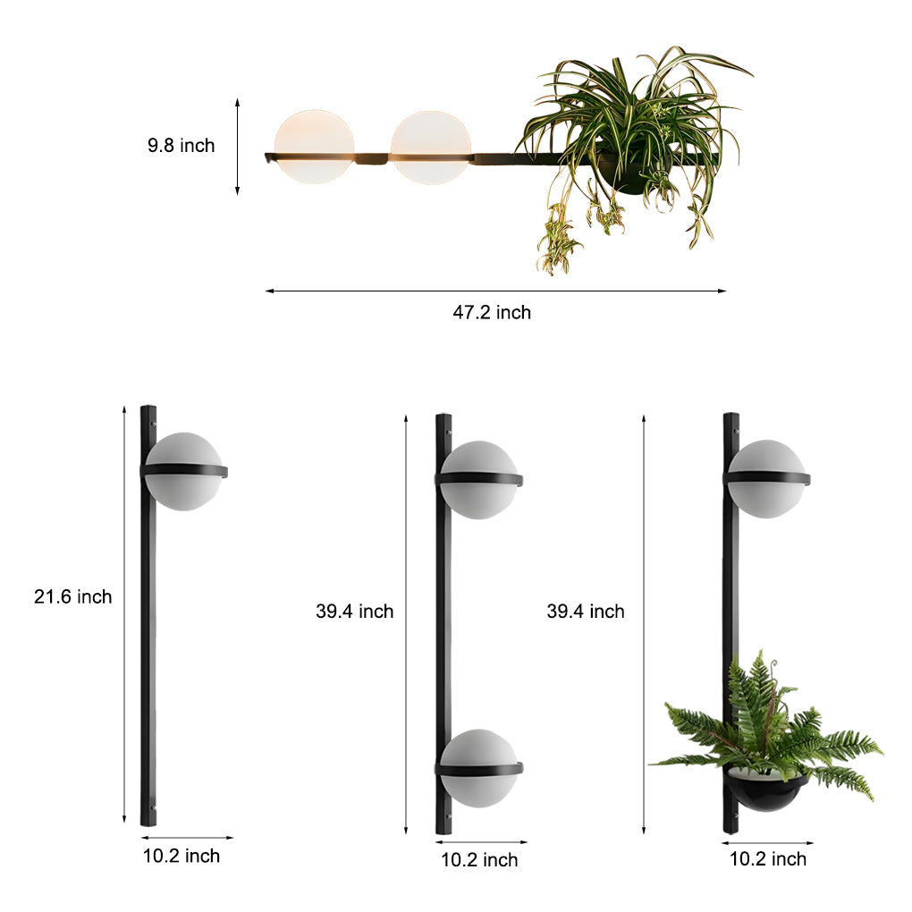 Modern Retro Stainless Steel Ball Globe Outdoor Wall Sconce IP54 LED 3000K