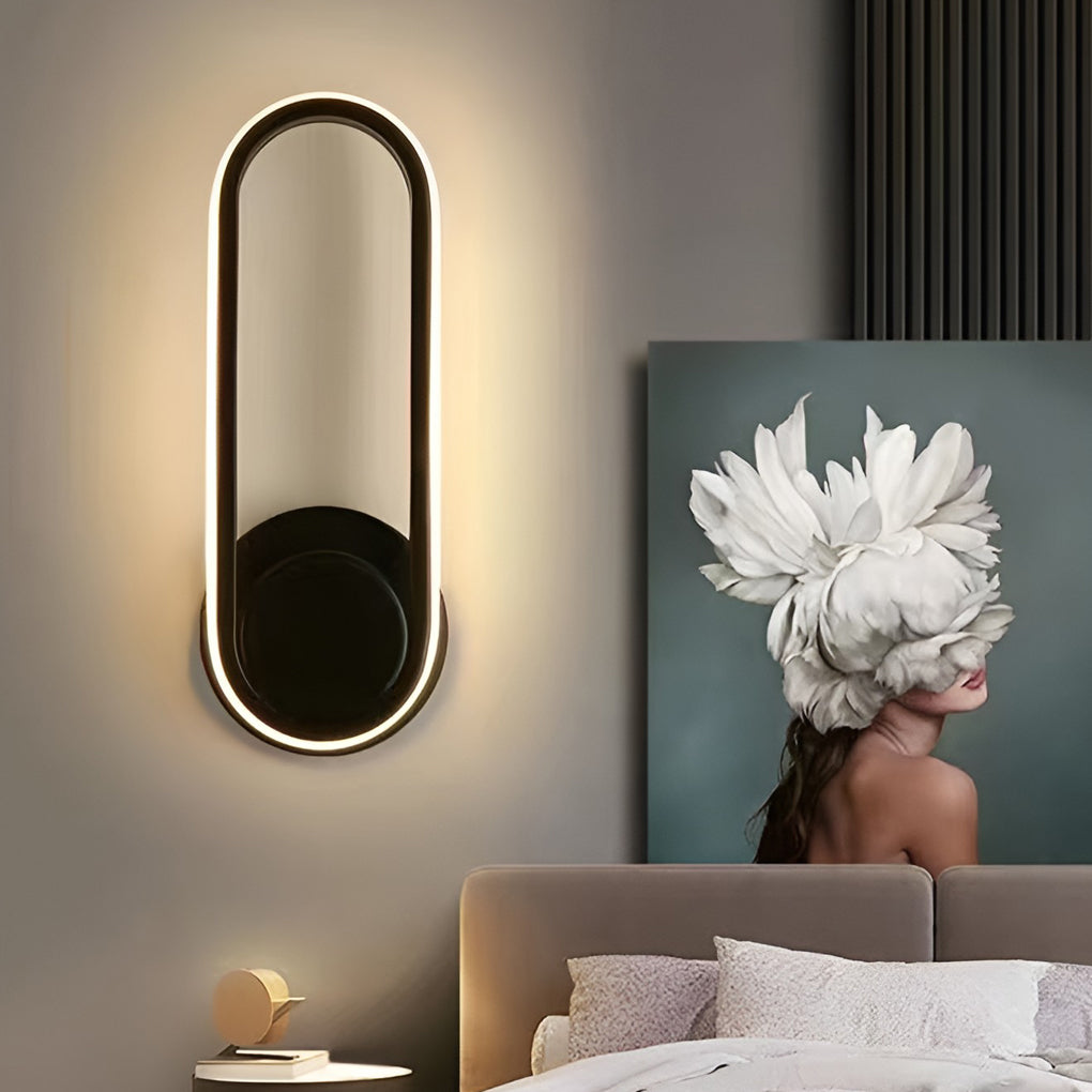 330° Rotatable Rounded Rectangular LED Wall Lamp — Modern Nordic Wall Sconce Lighting