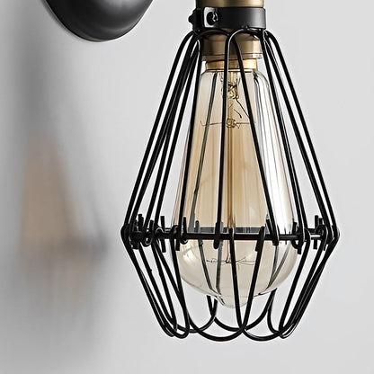 Adjustable Vintage Industrial Wall Sconce – Directional Iron Wall Lamp