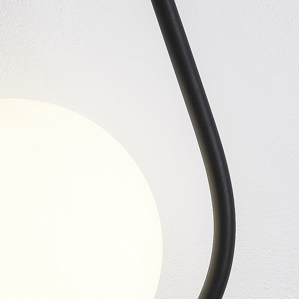 Teardrop Wall Sconce Nordic Glass Globe Iron E27 Bedroom Living Room Black Gold